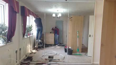 Photo of free SKIPPED mirror slidingwardrobedoors (Chadsmead, WS13) #1