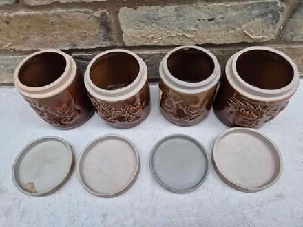 Photo of free Four small cute teddy bear storage containers (Eton SL4) #2