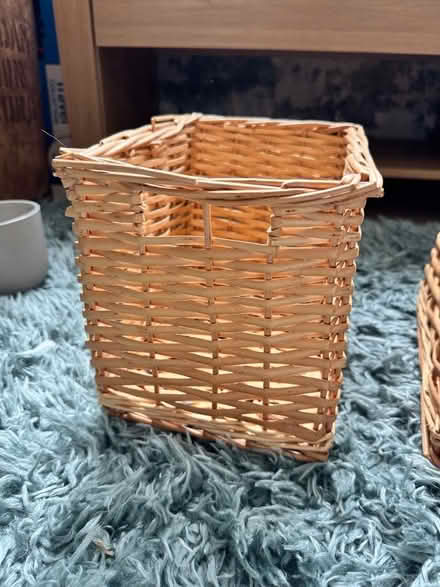 Photo of free Set of 3 Whicker baskets (Letchworth SG6) #2