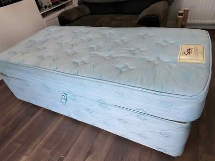 Photo of free Single bed base and mattress (Crosby) #1