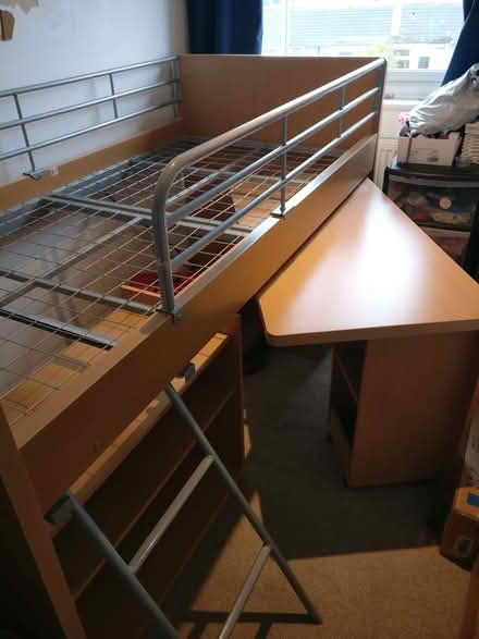 Photo of free Bunk bed with built in desk, shelves and drawers (Northway OX3) #2