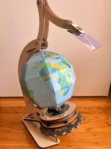 Photo of free Rotating mechanical globe (Lawrence Expwy & Monroe Street) #1