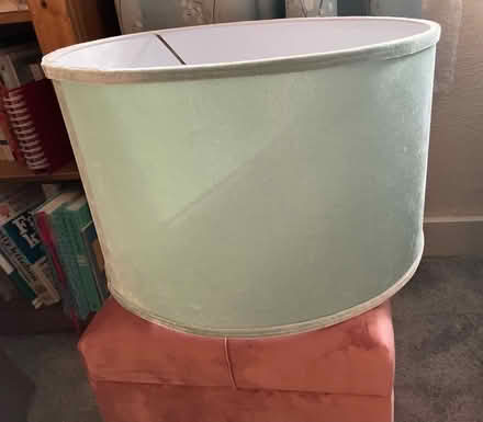 Photo of free Large Green velvet lampshade (Waddon) #1