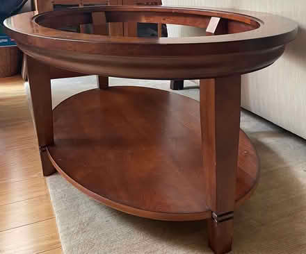 Photo of free Coffee table missing glass top (Downtown Palo Alto) #3