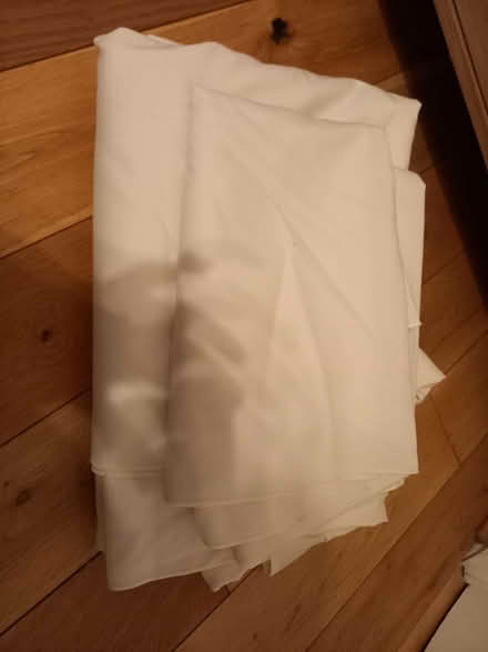 Photo of free 3 x white tablecloths (Cherwell Heights OX16) #1