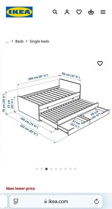 Photo of IKEA slakt bed (E7) #2