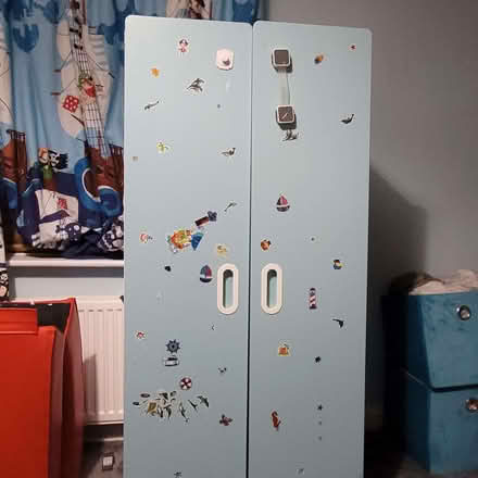 Photo of free Solid child wardrobe and curtains (Orrell Post WN5) #2