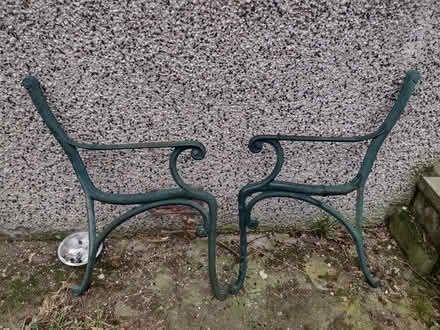 Photo of free Cast iron bench ends (Barnhill DD5) #1