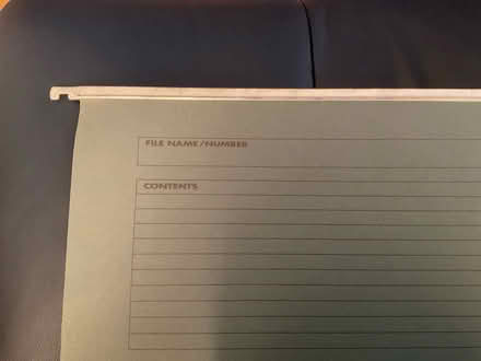 Photo of Suspension file tabs. DY10 (Kidderminster) #1
