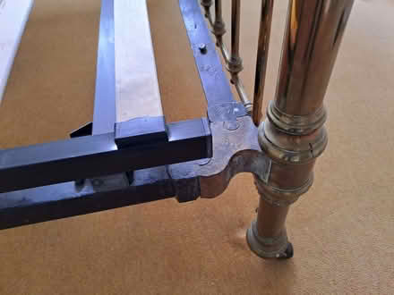 Photo of free Antique brass bedstead (Weybridge KT13) #3
