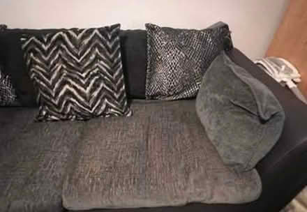 Photo of free Black & Grey Scatter Back Sofa (CT9) #2
