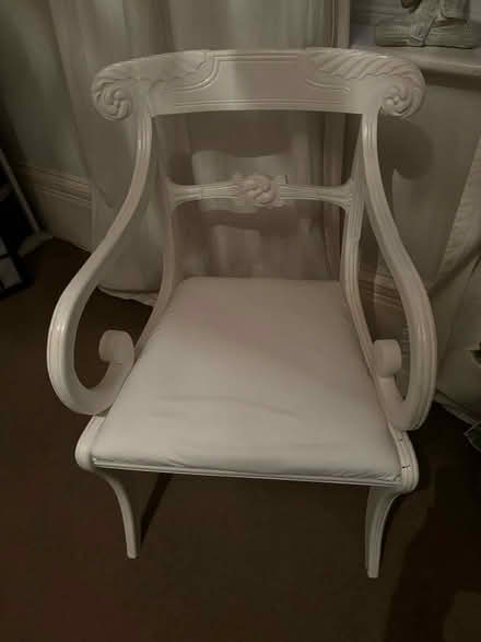 Photo of free White painted chair (Leckhampton GL53) #1