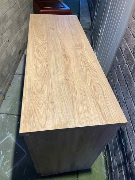 Photo of free Computer desk with draws and a cupboard (Oughtibridge S35) #1