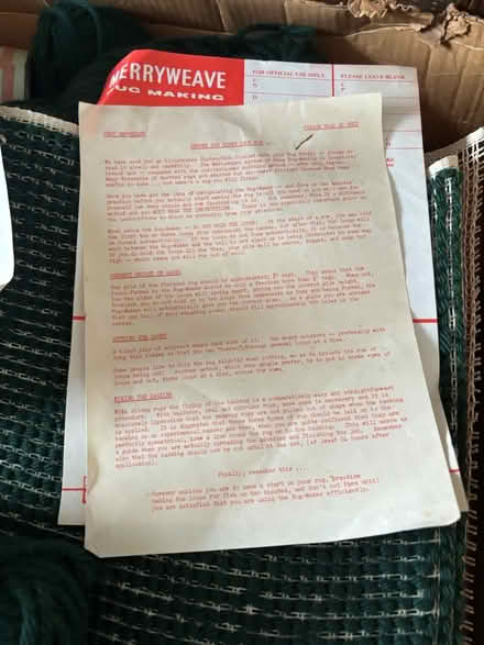 Photo of free Merryweave rug making kit (horwich bolton BL6) #2