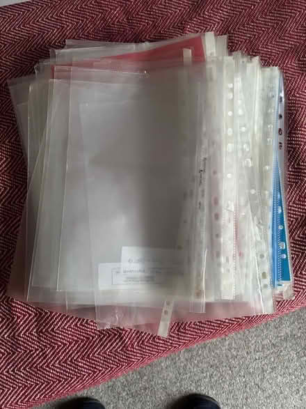 Photo of free A4 plastic sleeves (Frizinghall BD9) #1