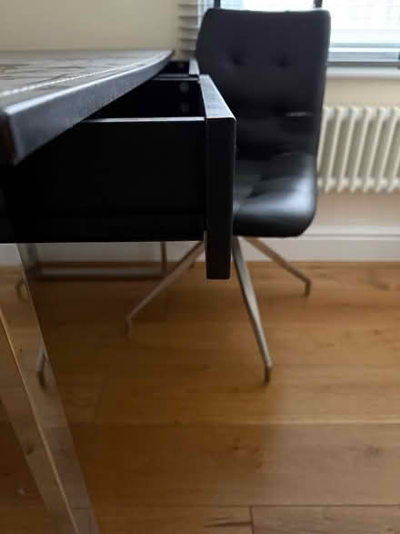 Photo of free Leather/ metal desk & chair (Chipping Barnet EN5) #2