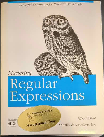 Photo of free Book: Mastering Regular Expressions (Almaden Valley) #1