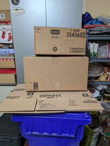 Photo of free Large packing boxes and some paper (Hercules) #1