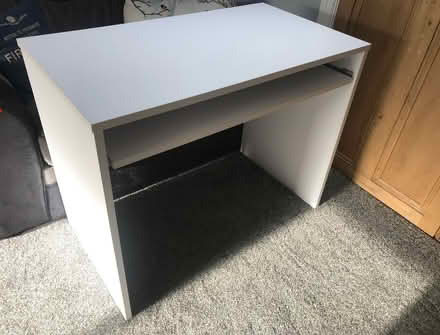 Photo of free White pc desk (Greenfield OL3) #2