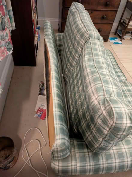 Photo of free Green and white sofa and armchair (Park Central B15) #4