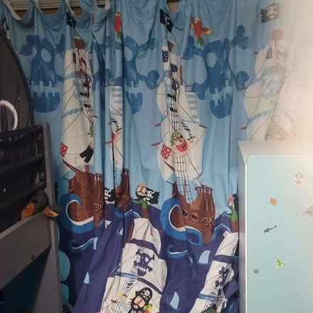 Photo of free Solid child wardrobe and curtains (Orrell Post WN5) #1