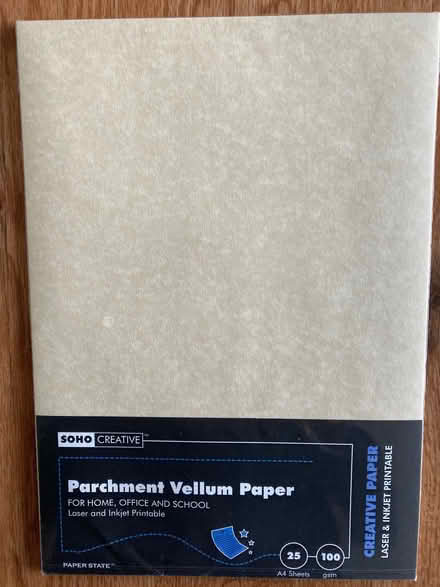 Photo of free Parchment vellum paper (Royston SG8) #1