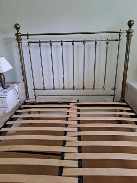 Photo of free Antique brass bedstead (Weybridge KT13) #1