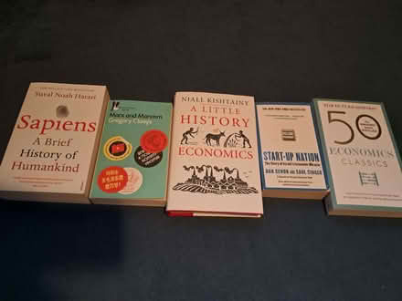 Photo of free Five Economics/History books (Lower Earley RG6) #1