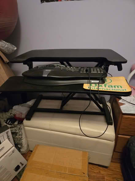 Photo of free Standing desk adapter and stool (Washington Heights) #1