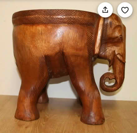 Photo of Wooden Elephant Stool (Bexleyheath) #2