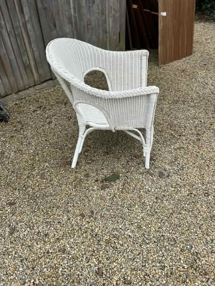 Photo of free Large white chair (South Holmwood RH5) #1