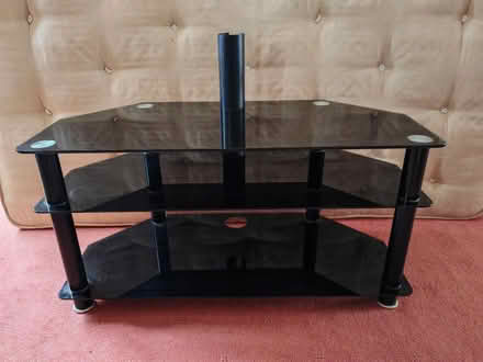 Photo of free Black glass TV stand (Shooters hill SE3) #2