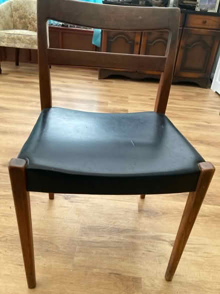 Photo of free 3 Retro teak dining room chairs (Rochester ME1) #1