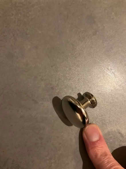 Photo of free Drawer knobs x 9, metal, shiney (Maidstone town centre) #2