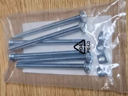 Photo of free Roofing bolt 6 x 100 sq nut (4 pk) (SW2 5EU) #1