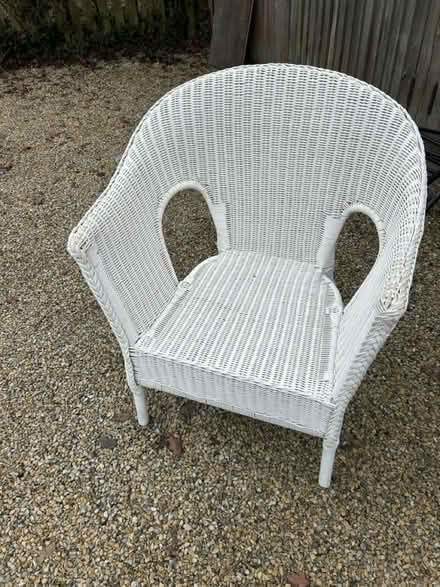 Photo of free Large white chair (South Holmwood RH5) #3