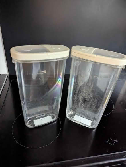 Photo of free 2 IKEA plastic cereal containers (Swarkestone DE73) #1
