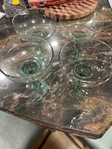 Photo of free Set of 4 margarita glasses (Derbyshire Dr & Robindell Way) #1