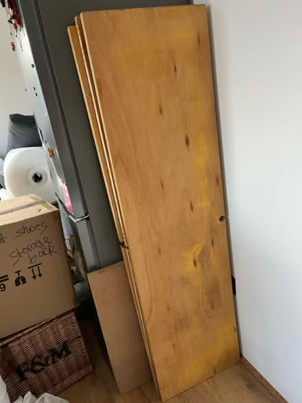 Photo of free 3 wooden shelves (SE19) #1