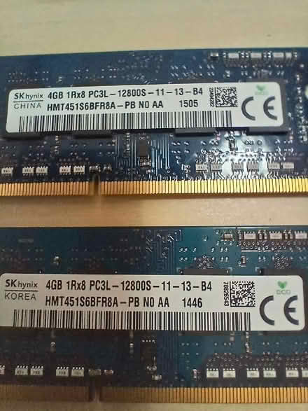Photo of free 2 4GB sticks of laptop ram (Malvern WR14) #1