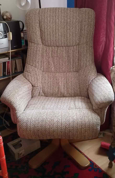 Photo of free Recliner chair and footstools (Eaton Ford PE19) #2