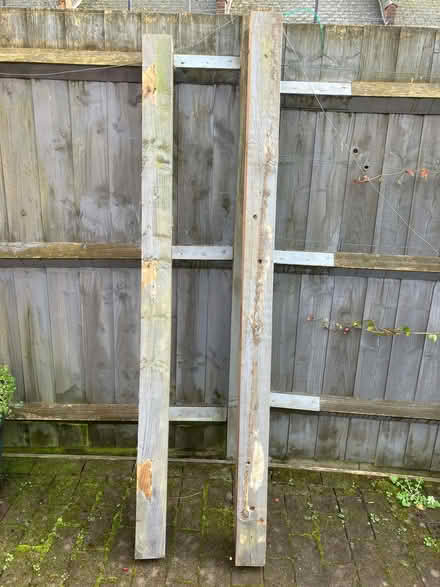 Photo of free 2 fence posts (Hornsey N8) #1