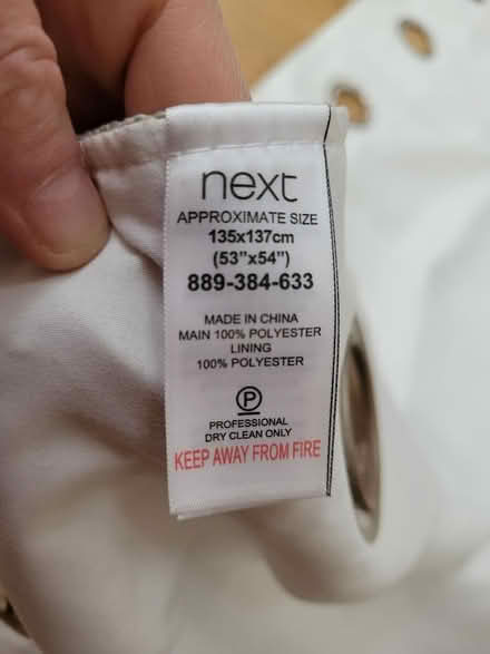 Photo of free Pair of Next curtains 135w x 137d each (Upper Holloway N7) #2