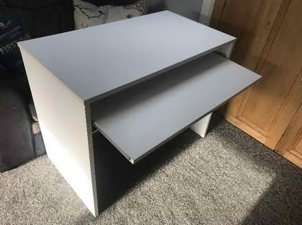Photo of free White pc desk (Greenfield OL3) #1
