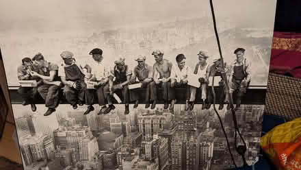 Photo of free Boarded poster: lunch atop a sky scraper (Balsall Heath B12) #1