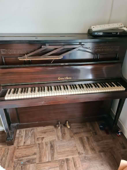 Photo of free Upright piano. A few scratches but great for a beginner (Great Cornard CO10) #2