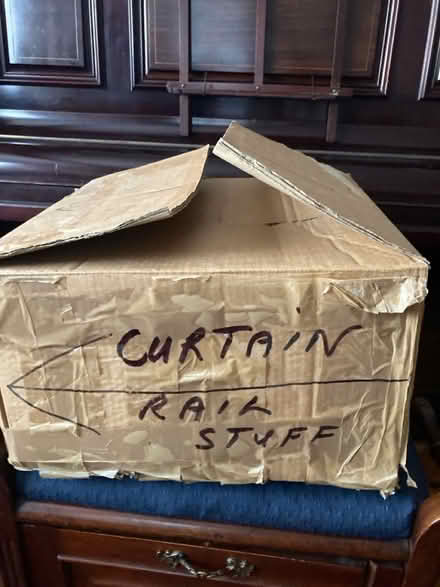 Photo of free Box of curtain rail accessories (West London W3. Acton) #1