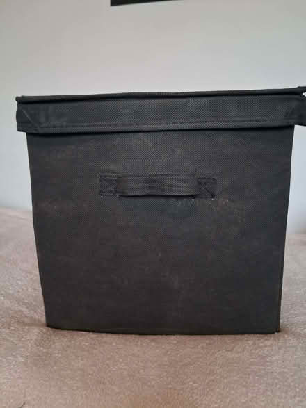 Photo of free Black 32cm square cloth storage box (Lower Earley RG6) #1