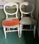 Photo of free 2 neglected white chairs (West Bergholt CO6) #1