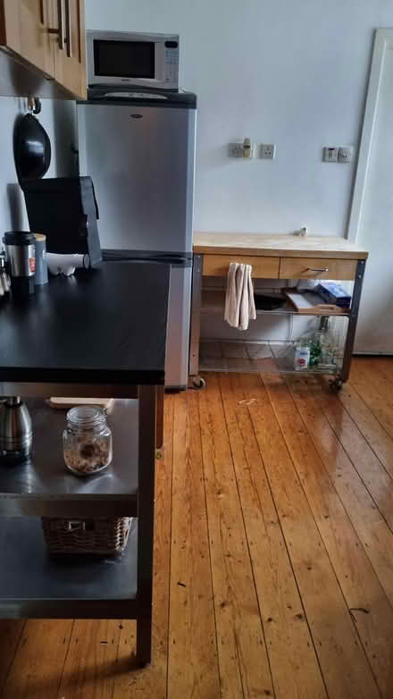 Photo of free Black kitchen butcher block Island (Harold's Cross, Dublin) #1